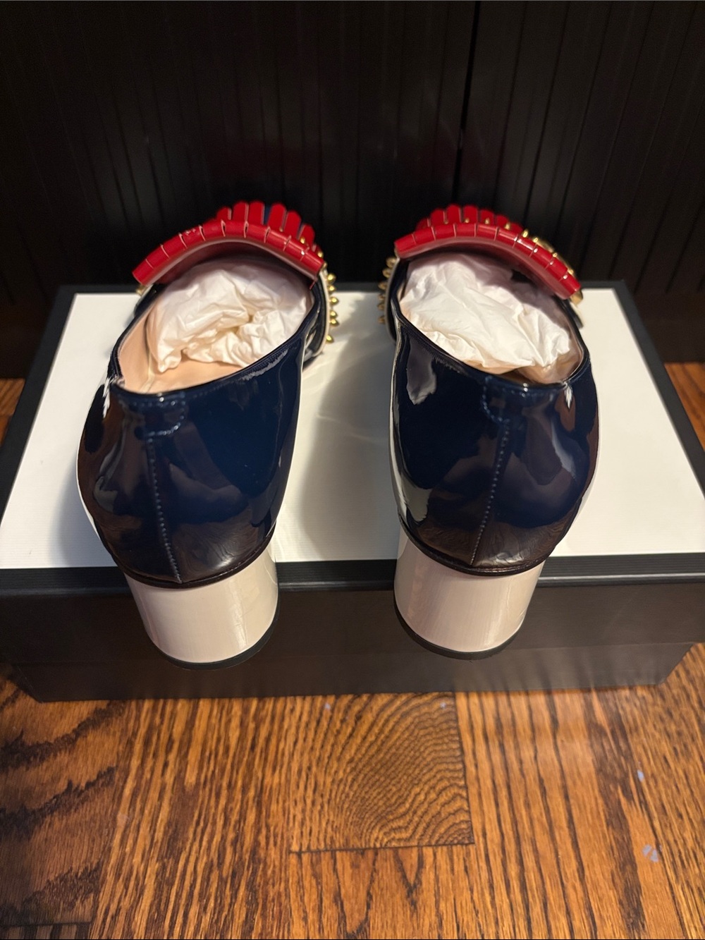 Women's GUCCI loafers Size 40.5 size 10.5 - Picture 9 of 14